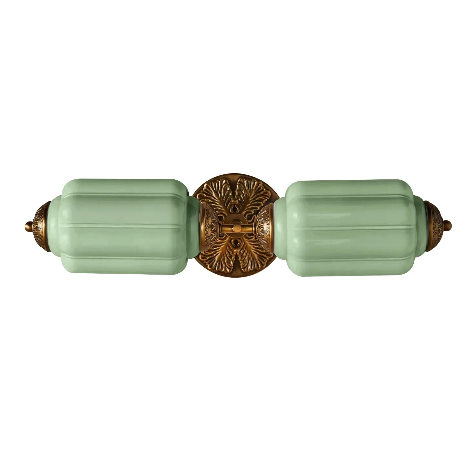 Eloise Vintage Glass Sconce - Brass Wall Light for Living Room and Bedroom G51