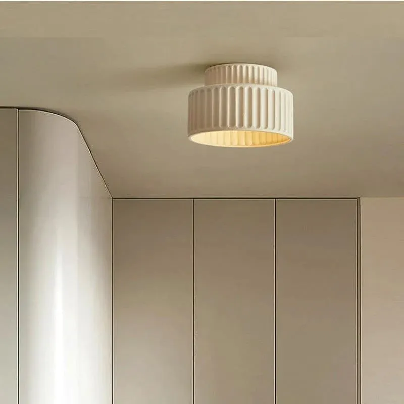 Modern Solid Color Recessed Resin Ceiling Lamp S177