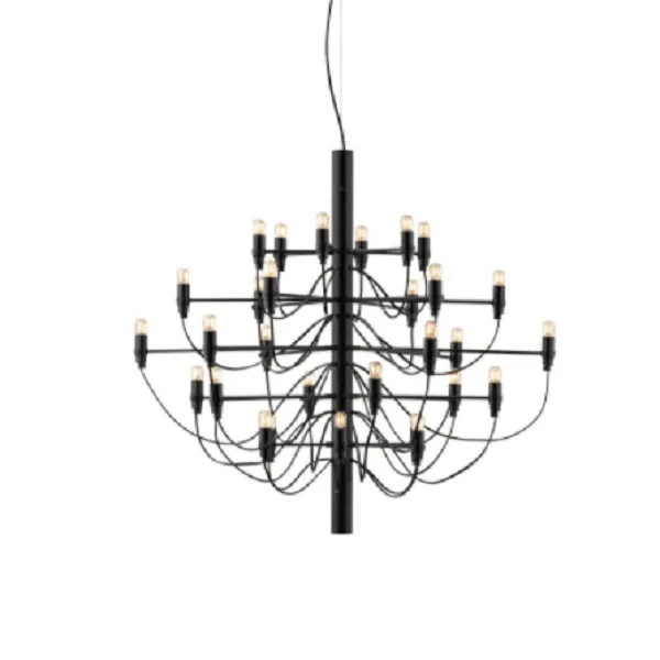 Tendrila Multi-Light Chandelier - Industrial Style Pendant Light for Dining Room
