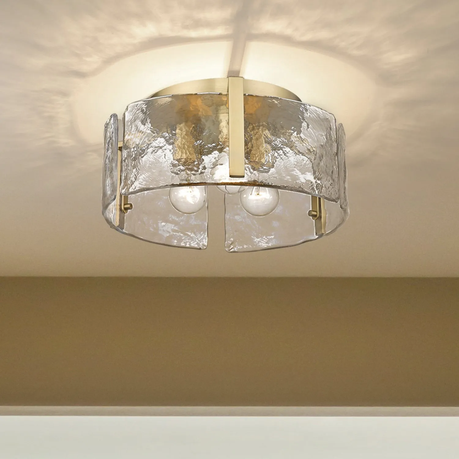 Nordic Light Luxury Flush Mount Ceiling Lamp for Living Room G27