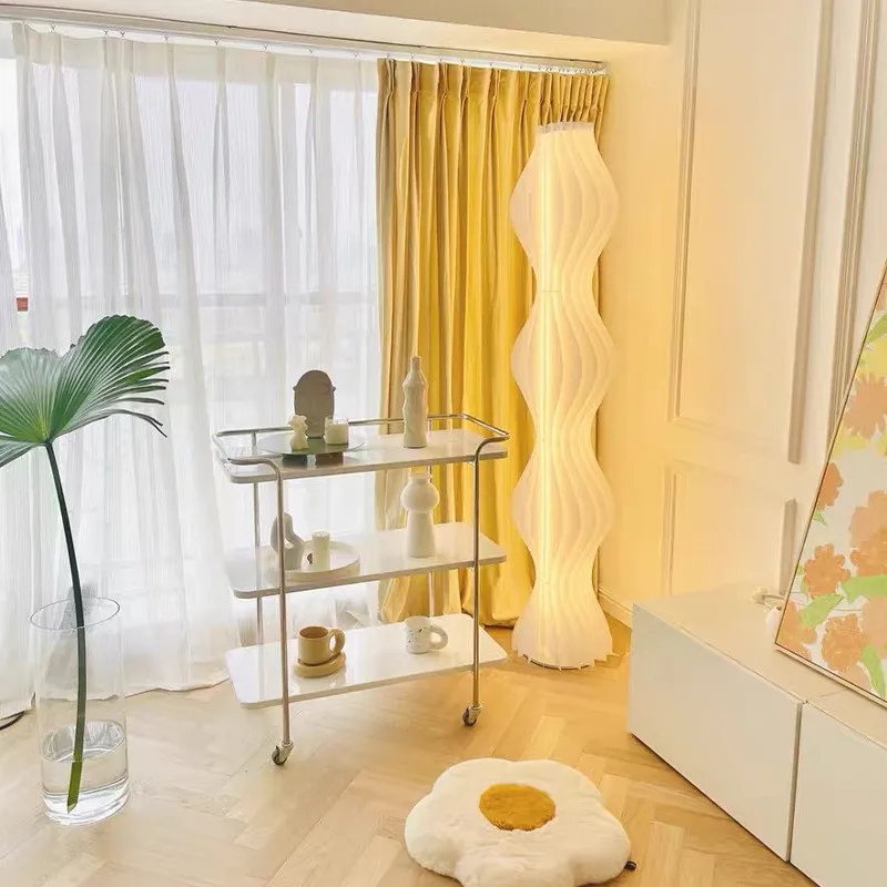 Modern Grass Skirt Vapor Floor Lamp for Living Room