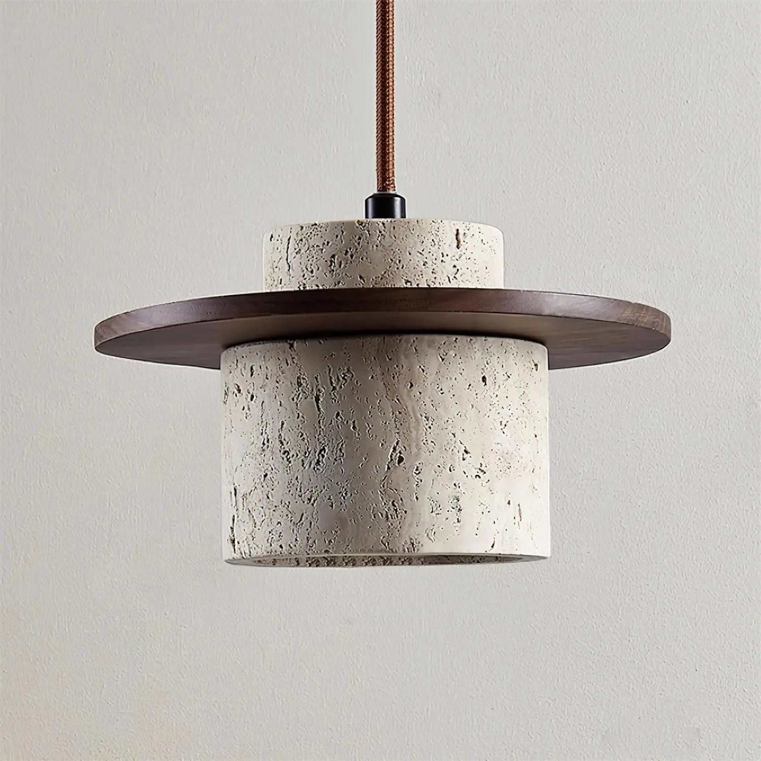 Retro Wabi Sabi Textured Travertine Wall Lamp G12
