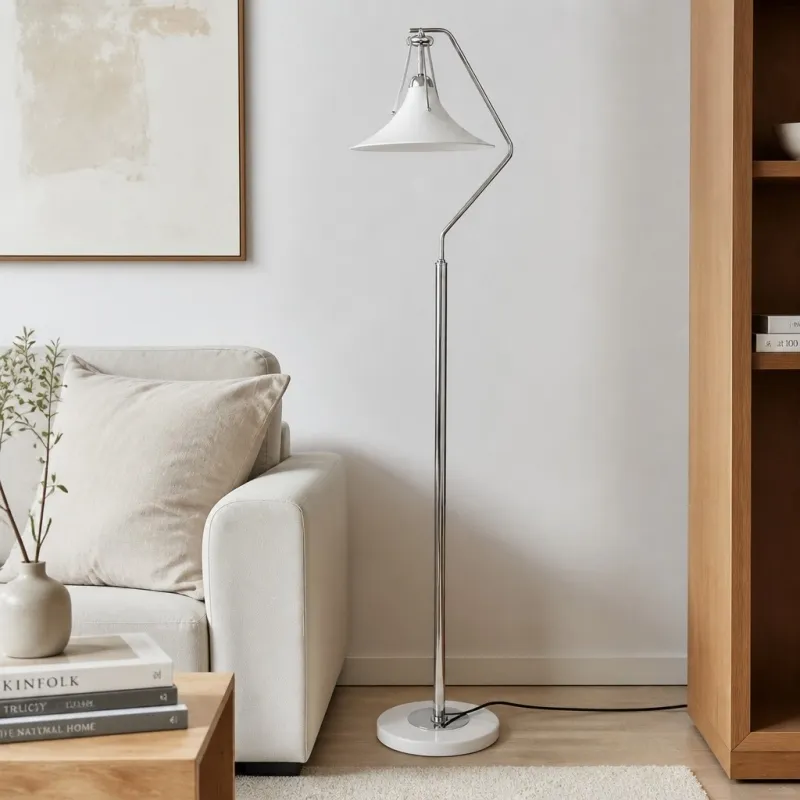 Kallera French Floor Lamp - Magnolia Design Decorative Light for Sofa Side and Reading Nook T2253