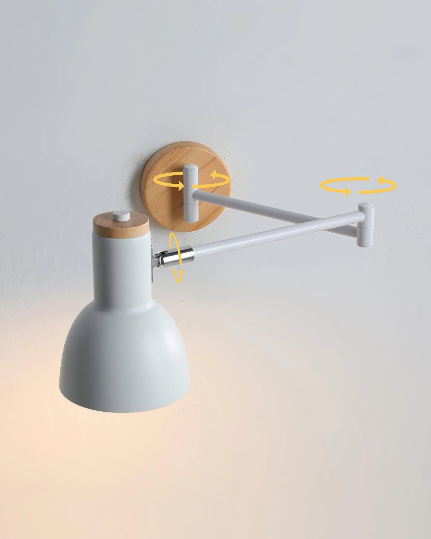 Wooden Adjustable Wall Lamp M291