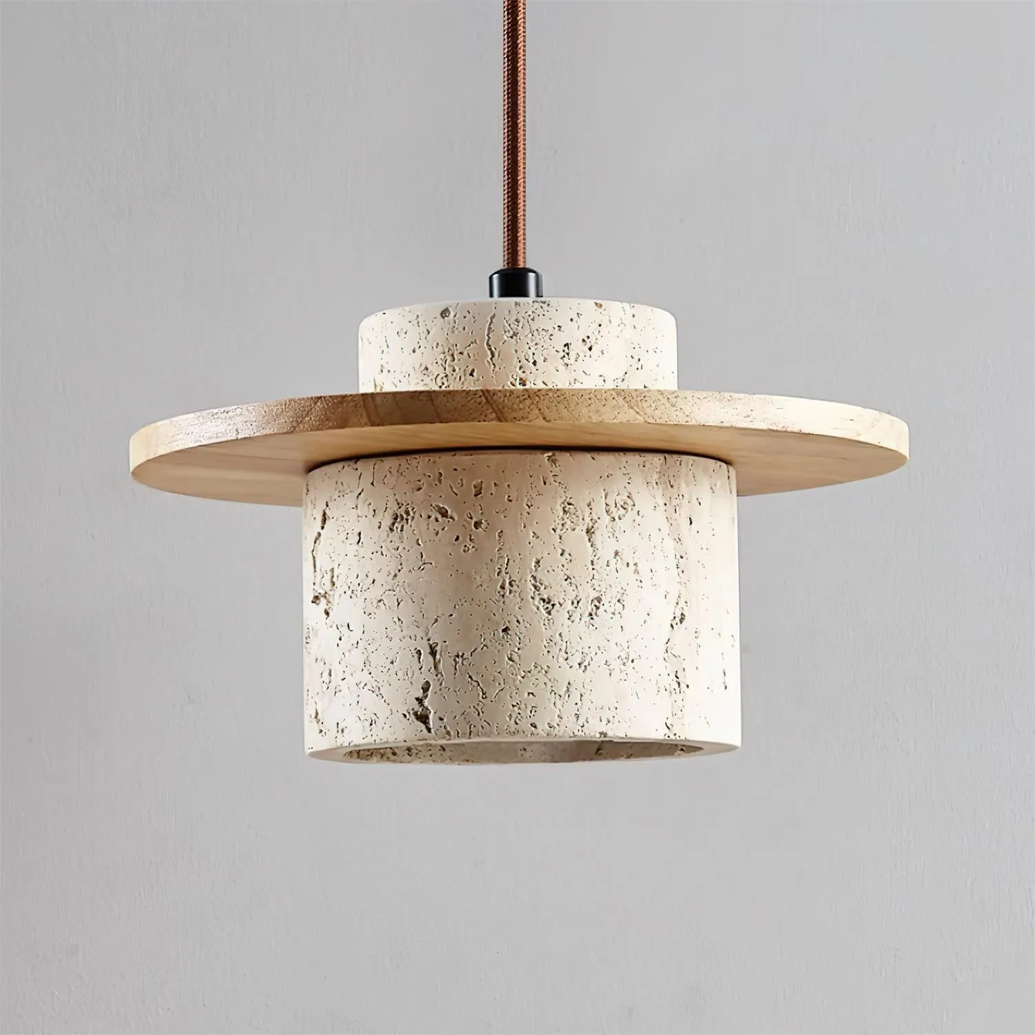 Retro Wabi Sabi Textured Travertine Wall Lamp G12