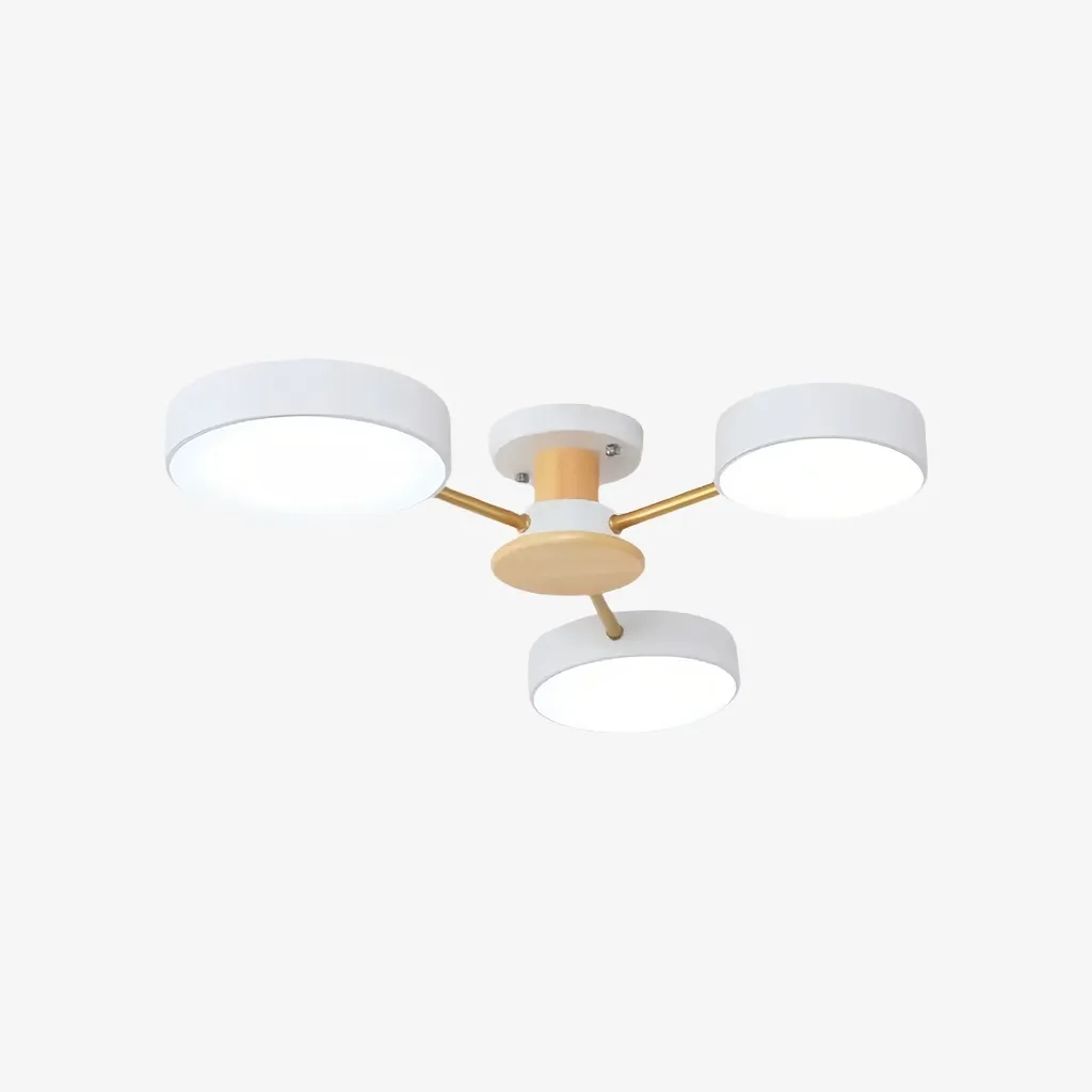 Stylish Wood-Branch Ceiling Lamp - LED Light for Dining Room and Living Room S378