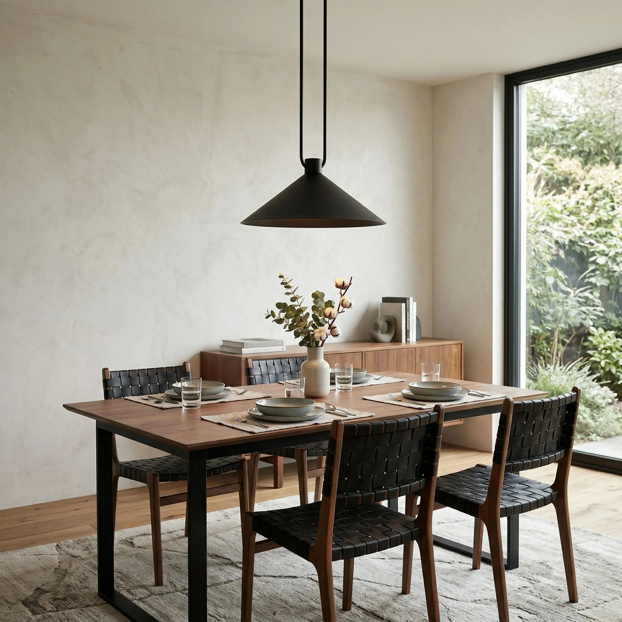 Vaxeuran Industrial Metal Cone Pendant Light - Modern Industrial Design for Kitchens and Dining T1223
