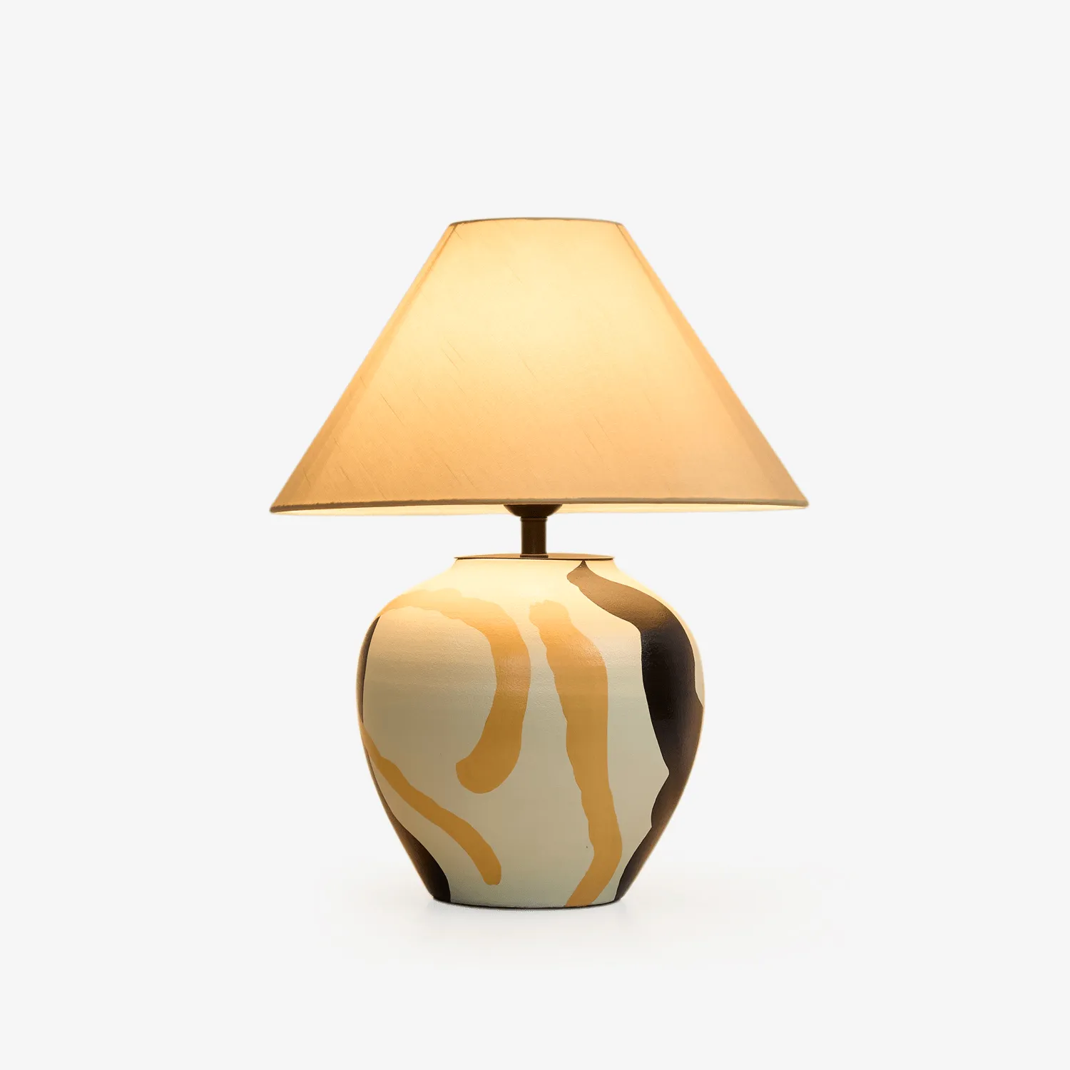 Abstract Pattern Ceramic Table Lamp T1607
