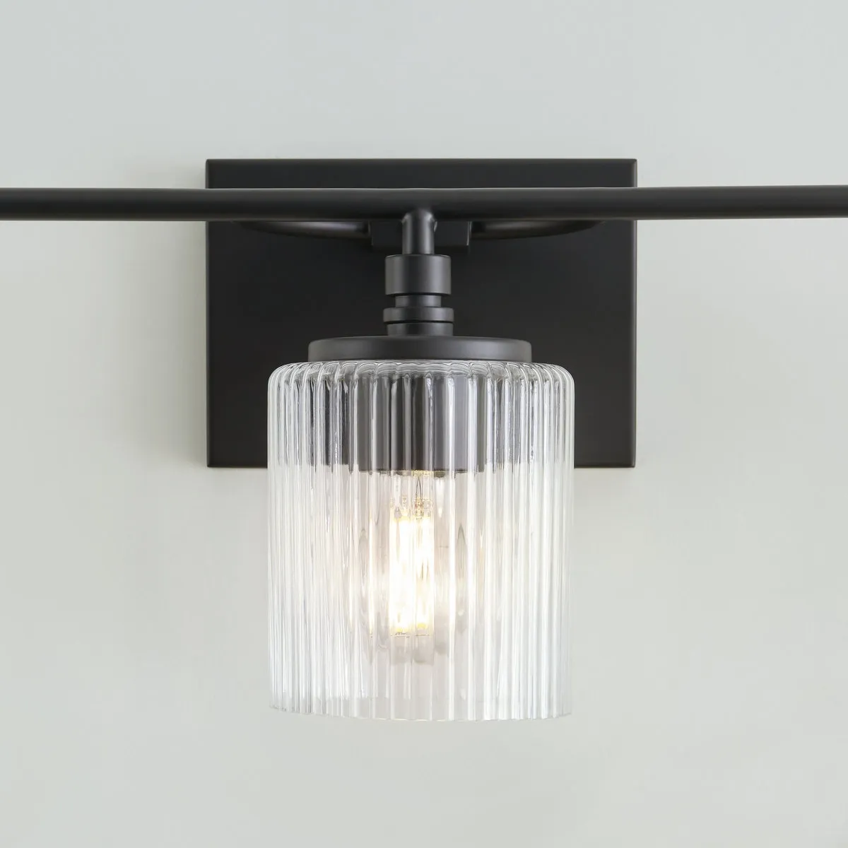 Lirra 3 Light Glass Vanity Lamp - Contemporary Bathroom Wall Lighting T762