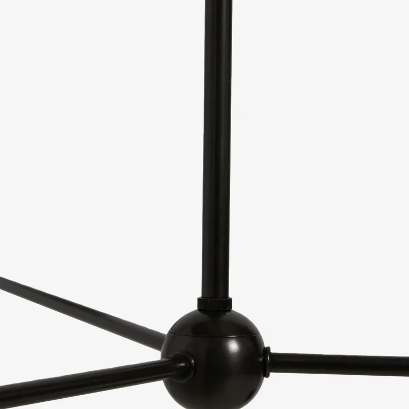Ruffmeto Ruffled Shade Metal Frame Chandelier for Dining, Entry and Living Room T690