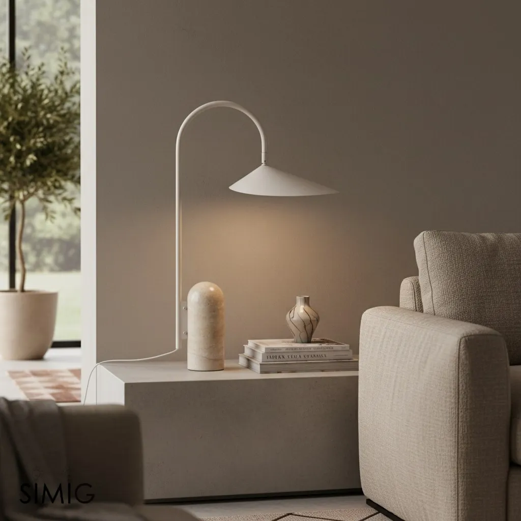 Nulavo Table Lamp - Minimalist Pivoting Lamp for Contemporary Interiors