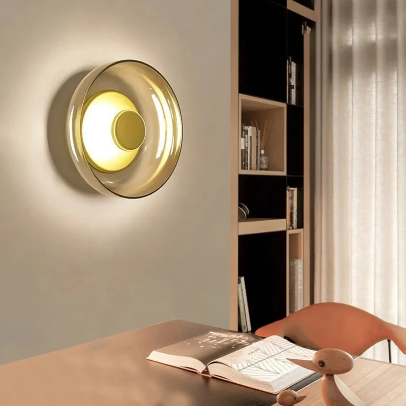 The Shimmering Glow Premium Minimalist Brass Wall Light T2072