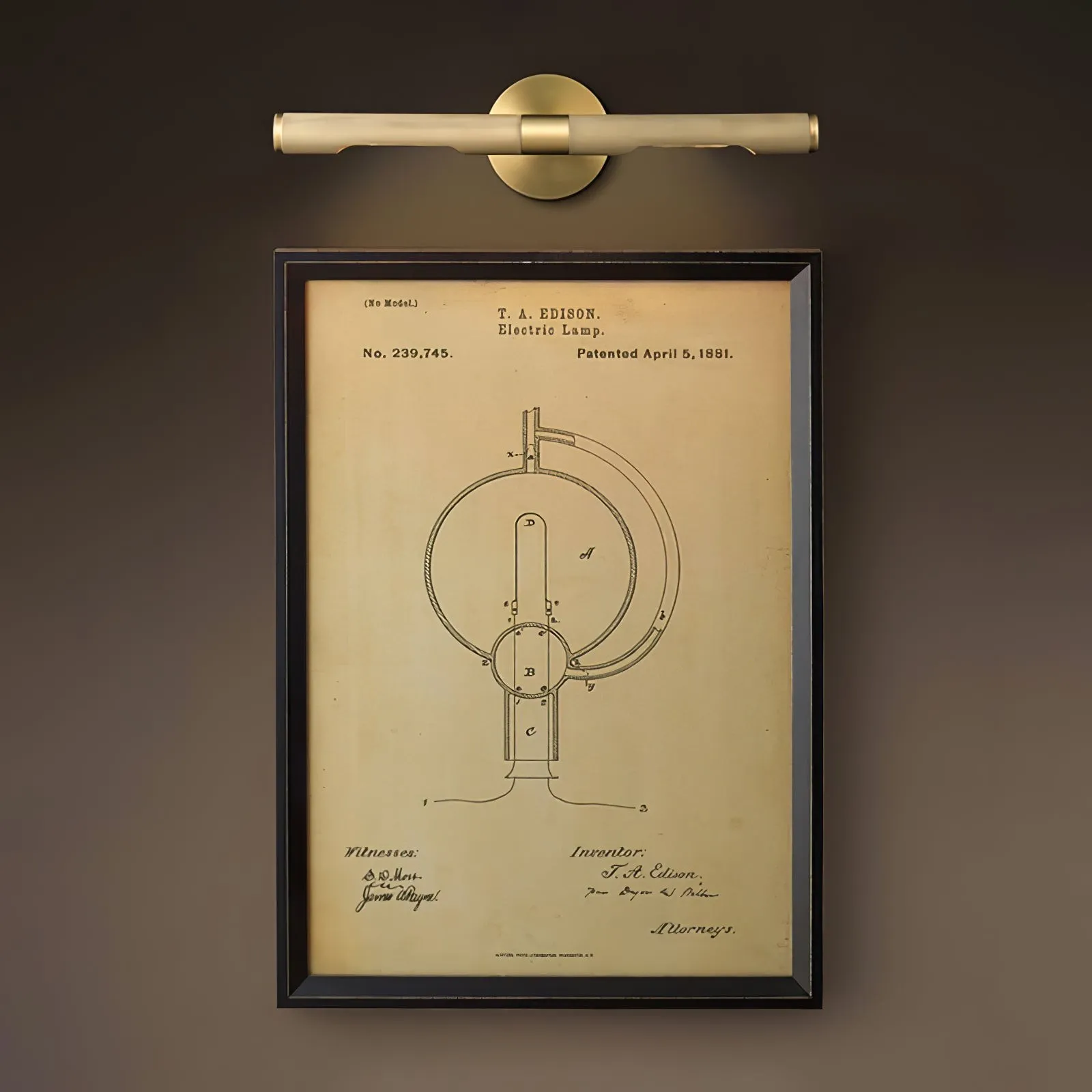 Simple Stick Shape Picture Wall Lamp P003