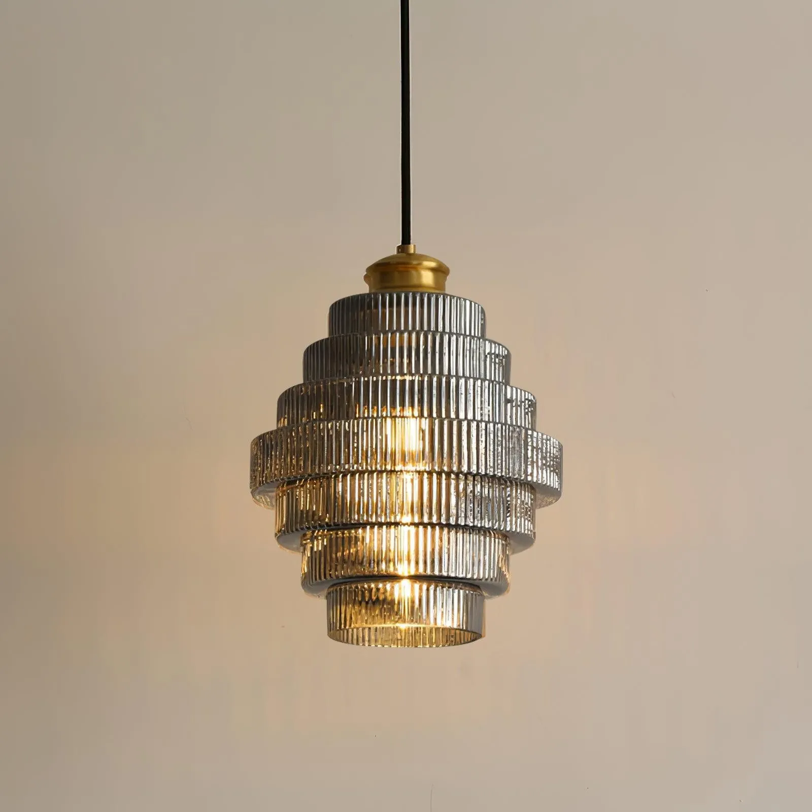 Modern Creative Pleated Design Glass Pendant Lamp M48