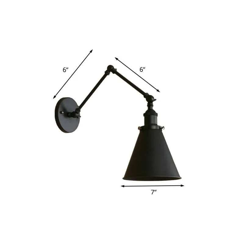 Industrial Style Adjustable Metal Wall Lamp G08