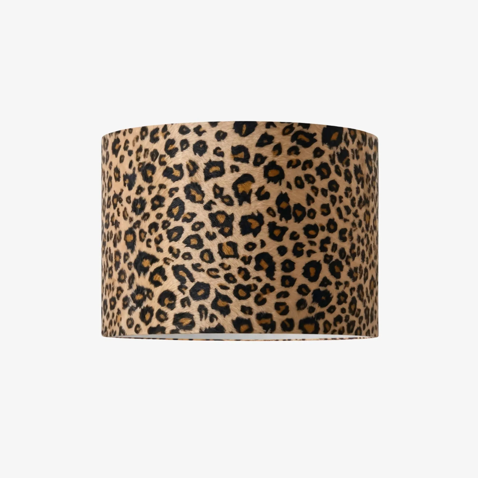 Wildlux Leopard Pattern Statement Drum Lampshade - Decorative Fabric Shade for Home Interiors T1122
