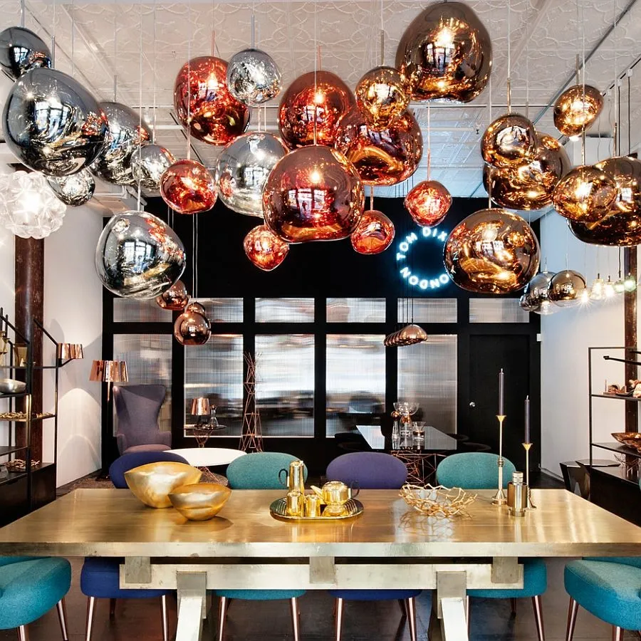 Dynamic Surface Pendant Light For Living Room S208