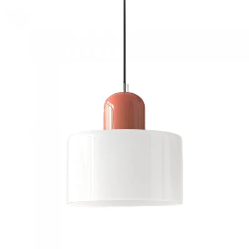 Nordic Morandi Cylinder Glass Pendant Light S66