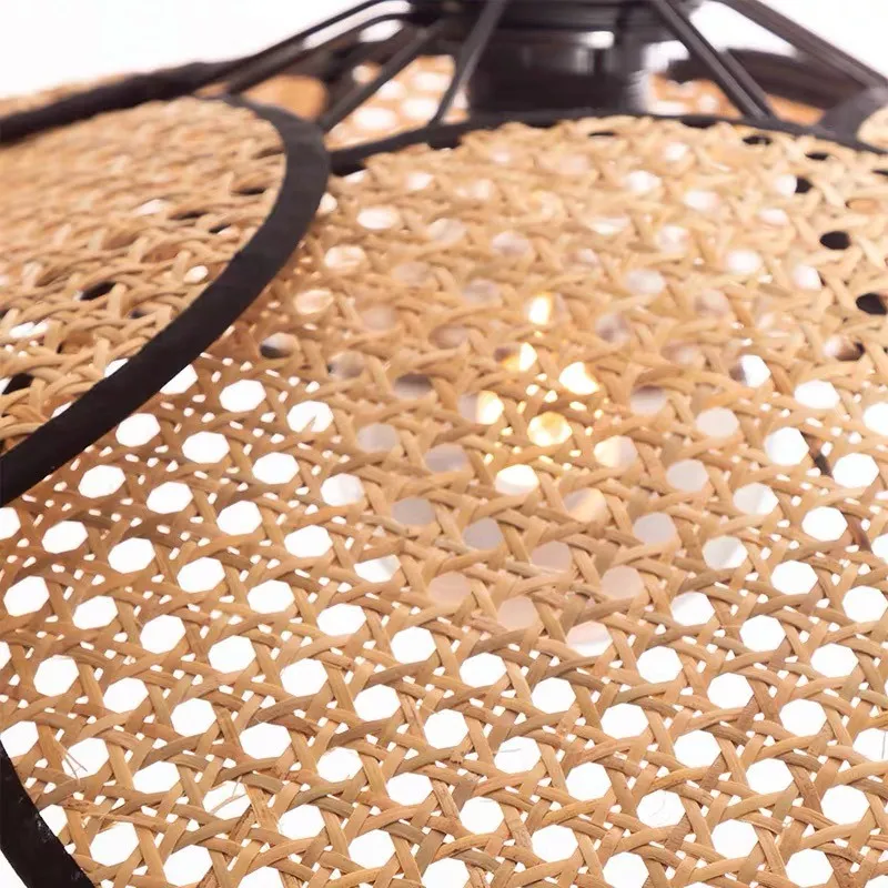 Wabi-sabi Rattan Pendant Light