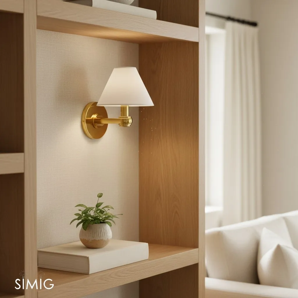 Modern Metal Wall Sconce – Adjustable Arms for Hallways T424