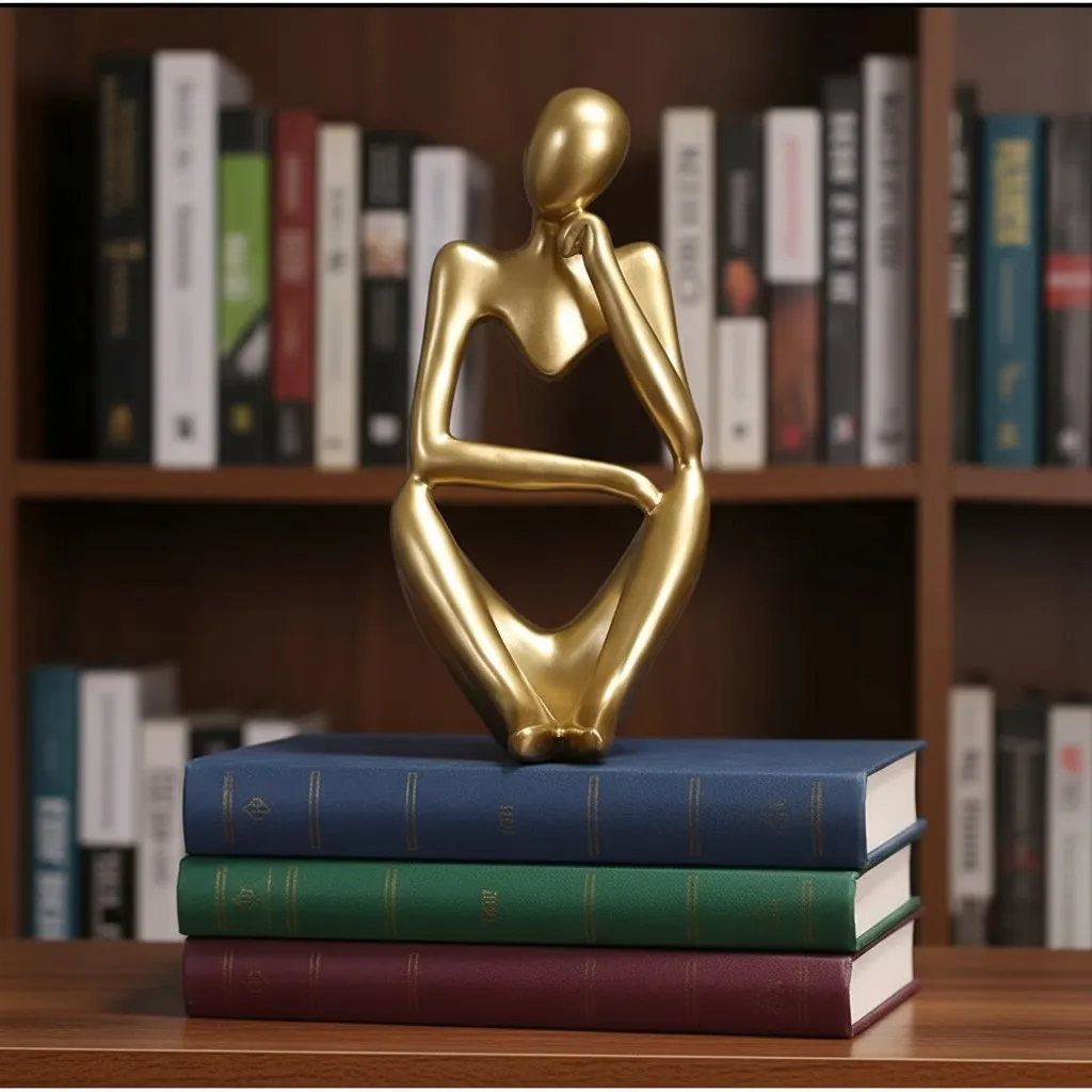 Floxo Abstract Metal Figurine – Nordic Sculpture for Desks T1195