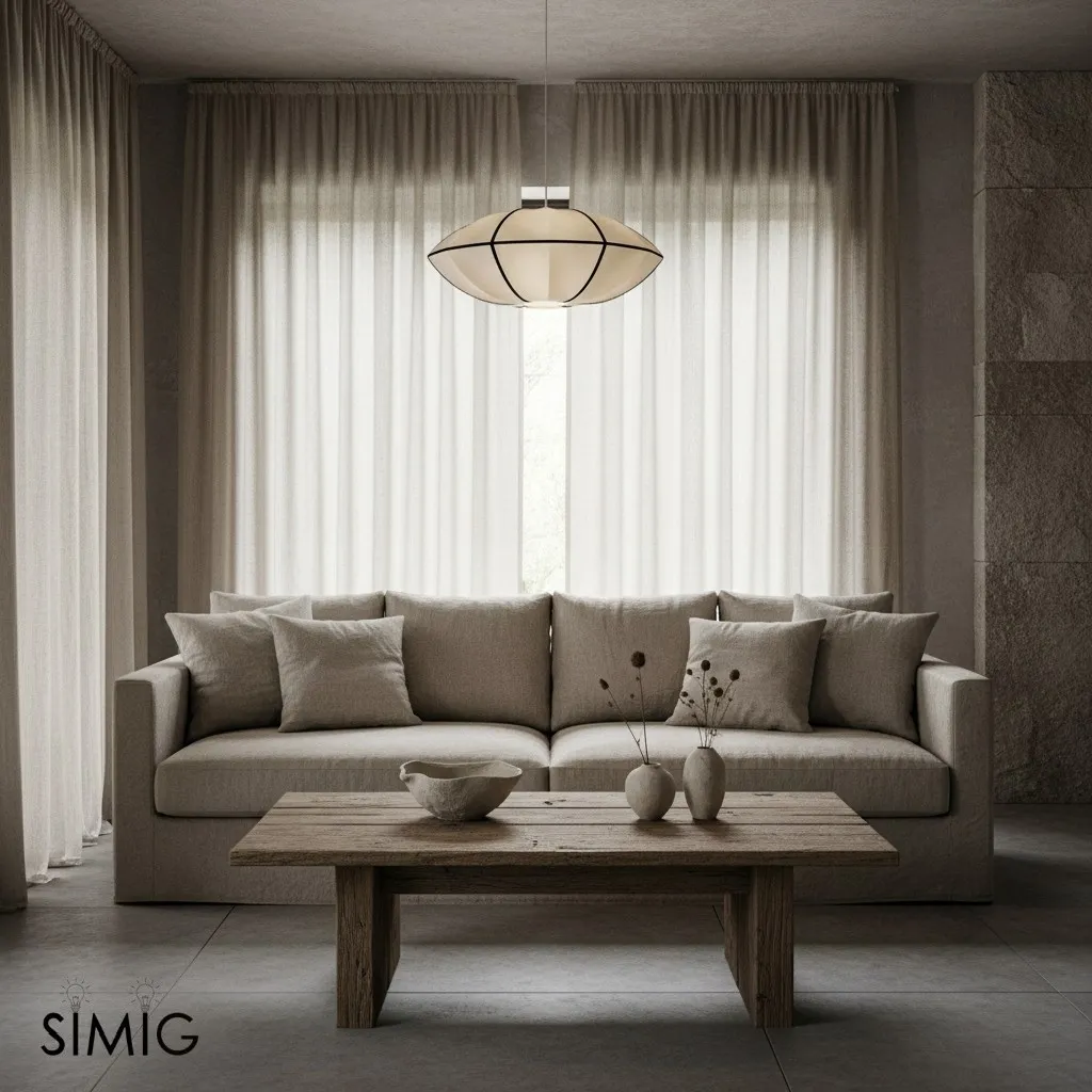 Modern UFO Fabric Pendant Lamp for Dining Room and Living Space S180