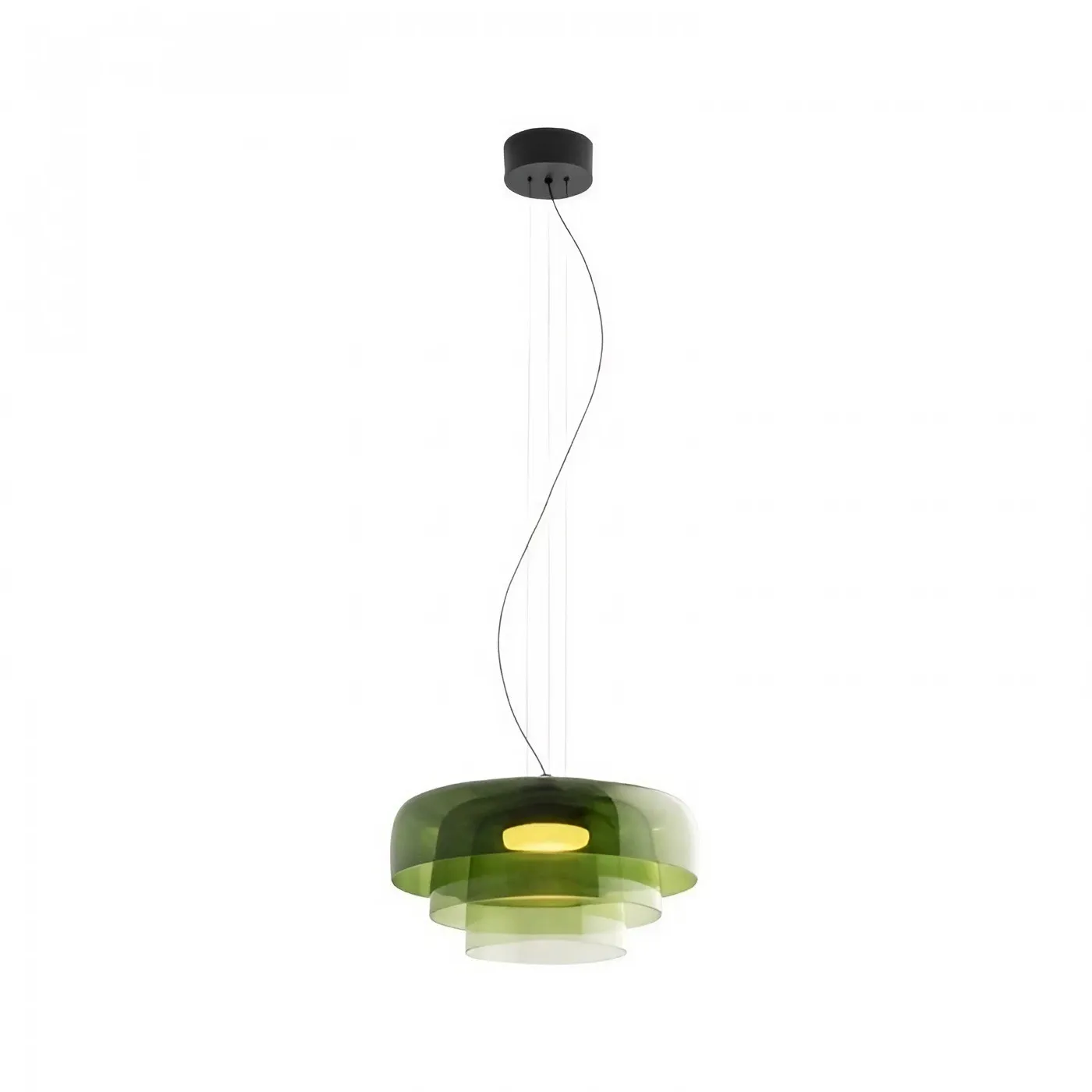 Lark 3 Shade Modern Glass Pendant Light