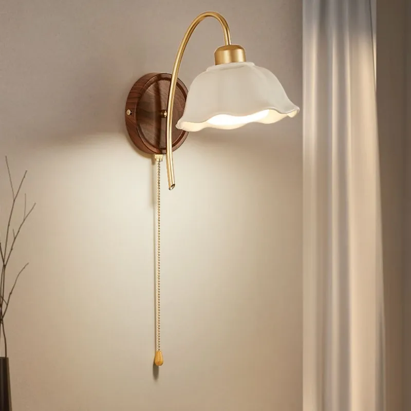 Wabi Sabi Style Ceramic Wall Lamp