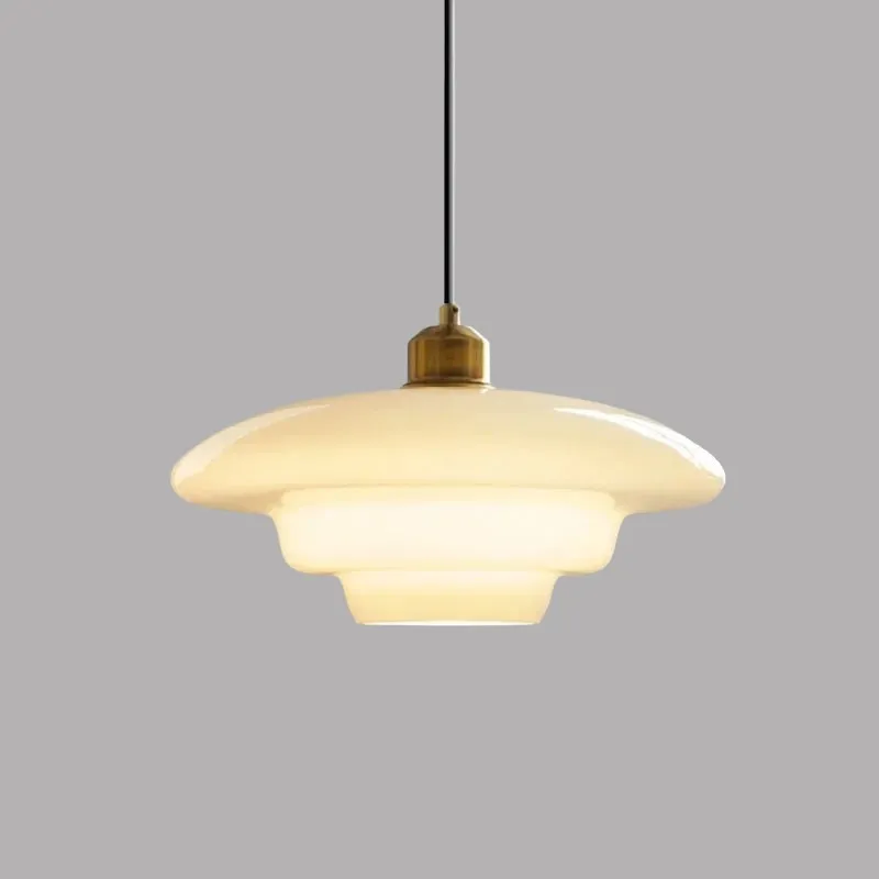 Multi Tier Art Glass Pendant Light - Mid-Century Style for Kitchen Island S93