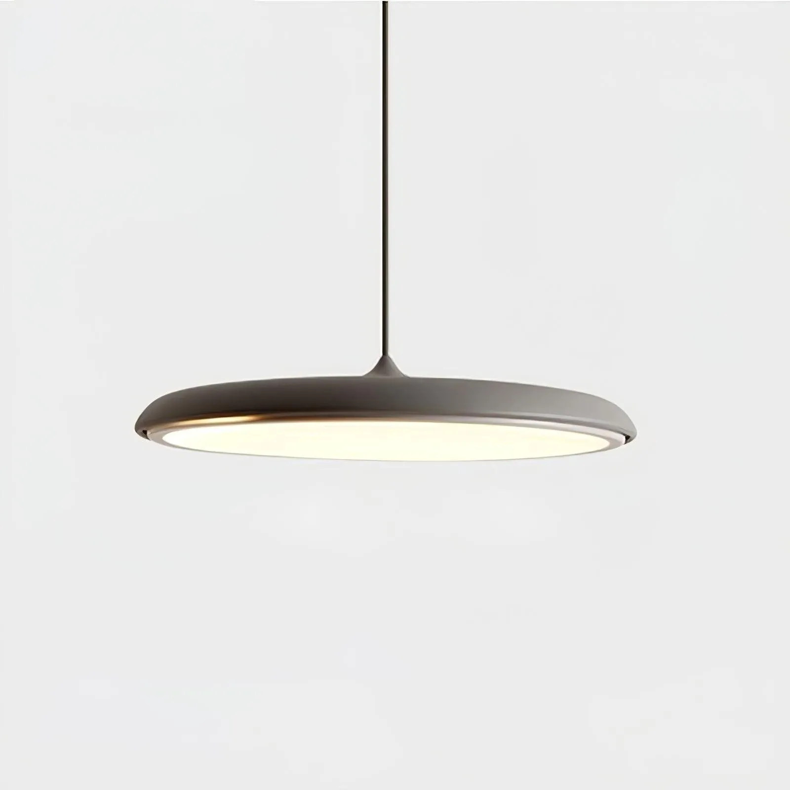 Modern Metal Saucer Pendant Light – Slim Design with LED Lighting M45