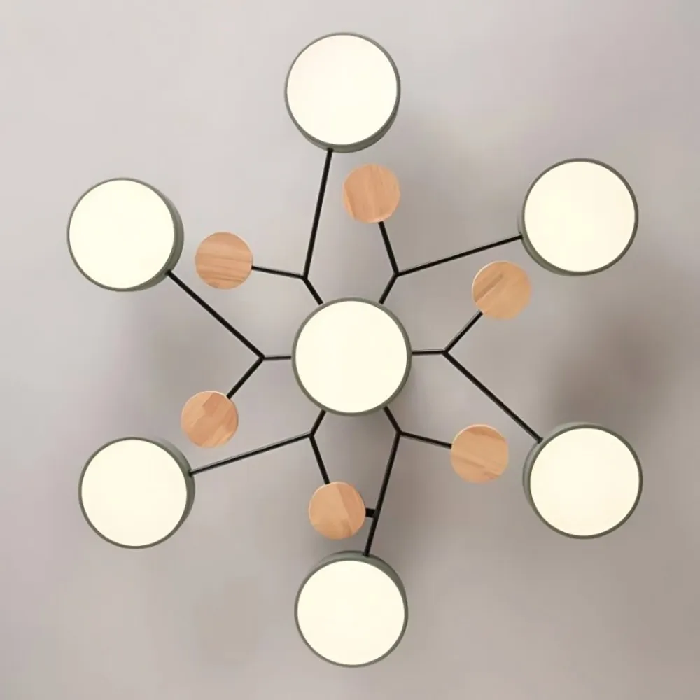 Nordic Branched Disc Metal Ceiling Lamp S117