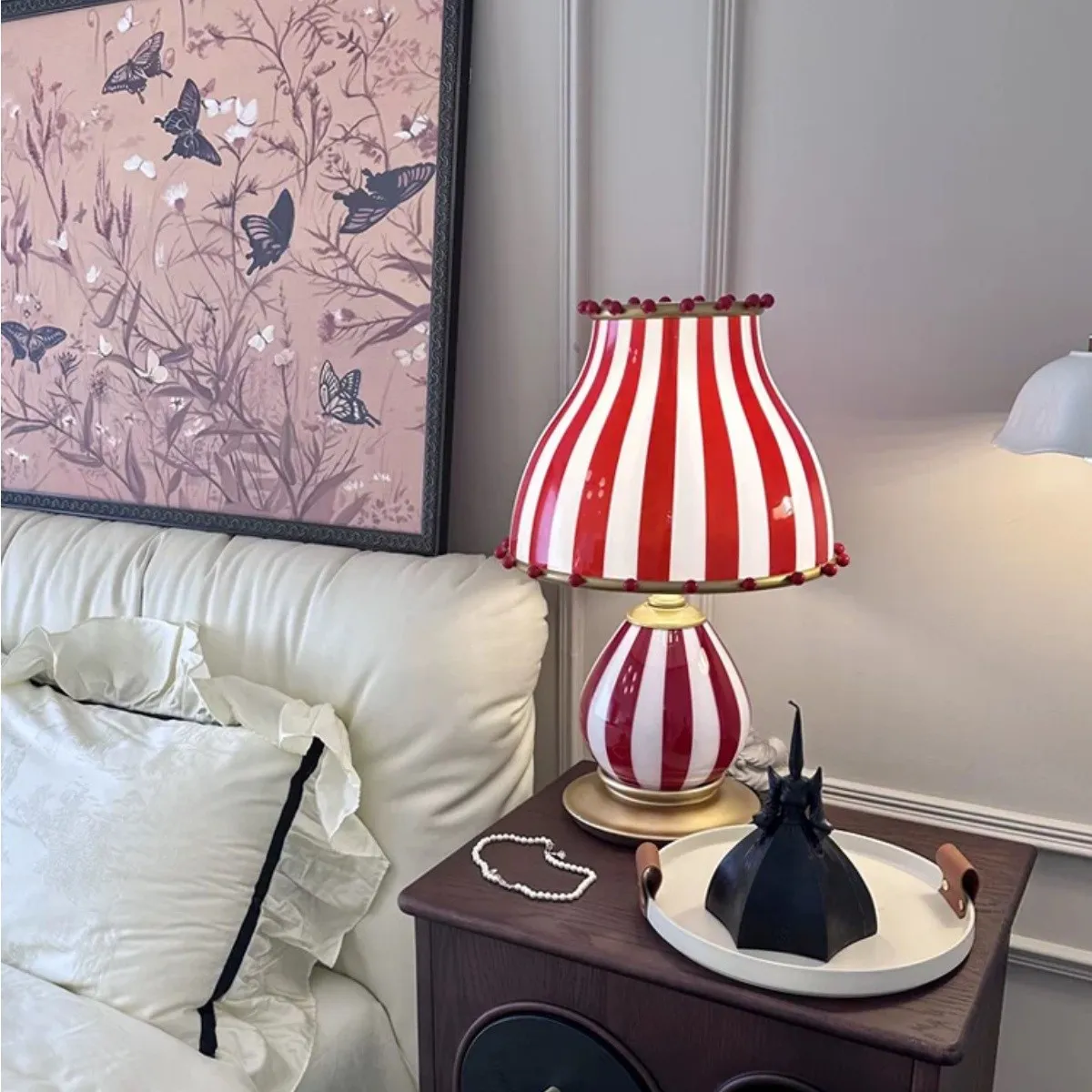 Festilo Circus-Style Metal Table Lamp — Vintage Living Room Accent S278