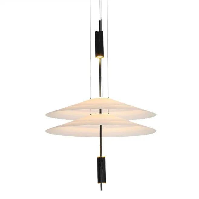 Plumeo Chandelier - Modern Layered LED Pendant for Living Room
