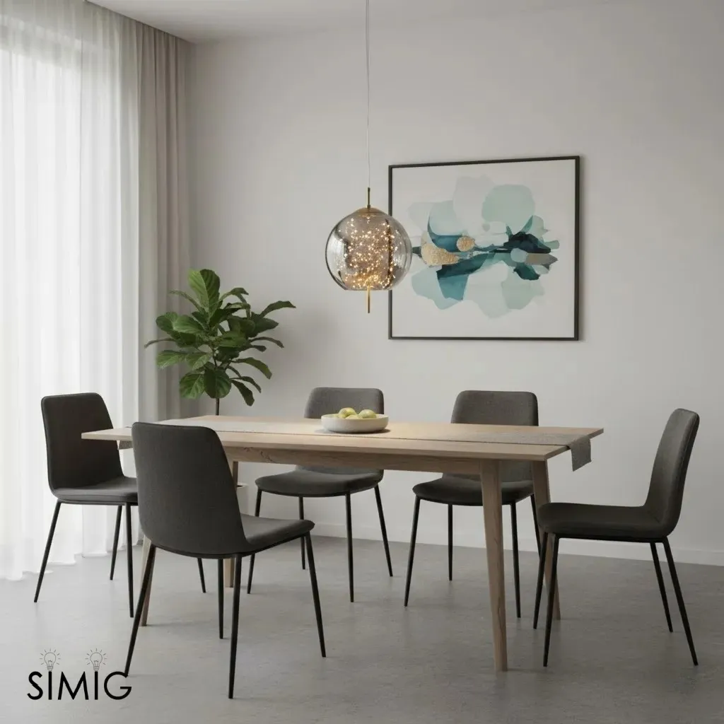 Scandinavian Cylinder Oval Glass Pendant Light M63