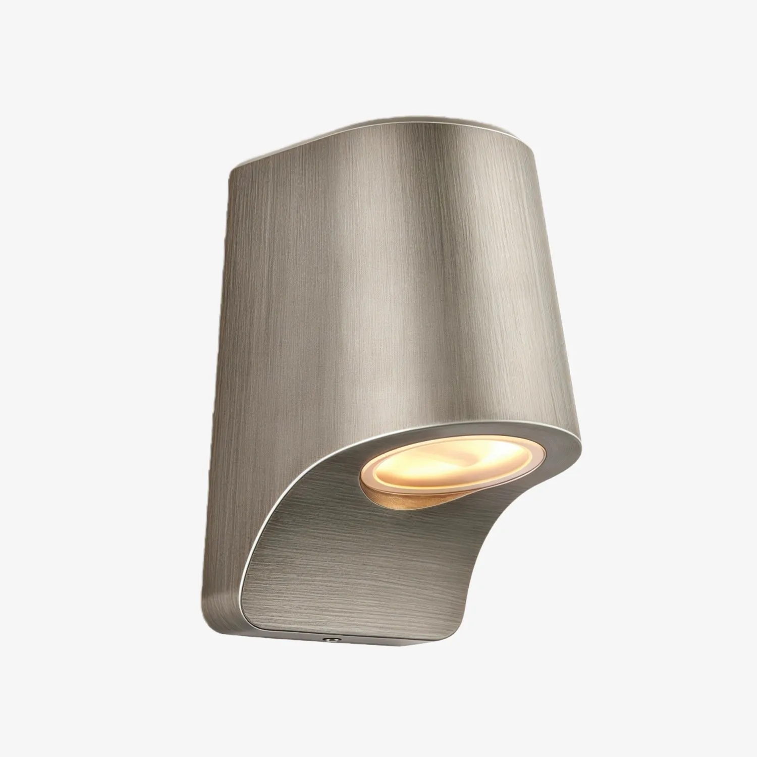 Rivathis Minimalist Metal Pewter Wall Lantern - Stylish Porch Fixture Ideal for Entry or Garden T894