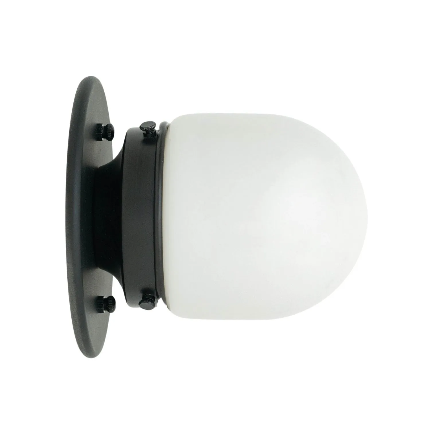 Opal Globe Ceiling and Wall Flush Mount - Art Deco Light for Corridor T300