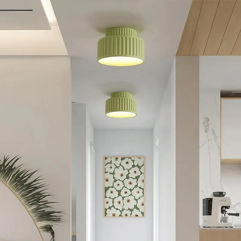 Modern Solid Color Recessed Resin Ceiling Lamp S177
