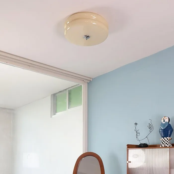 Vintage Glass Flush Mount Ceiling Light S115