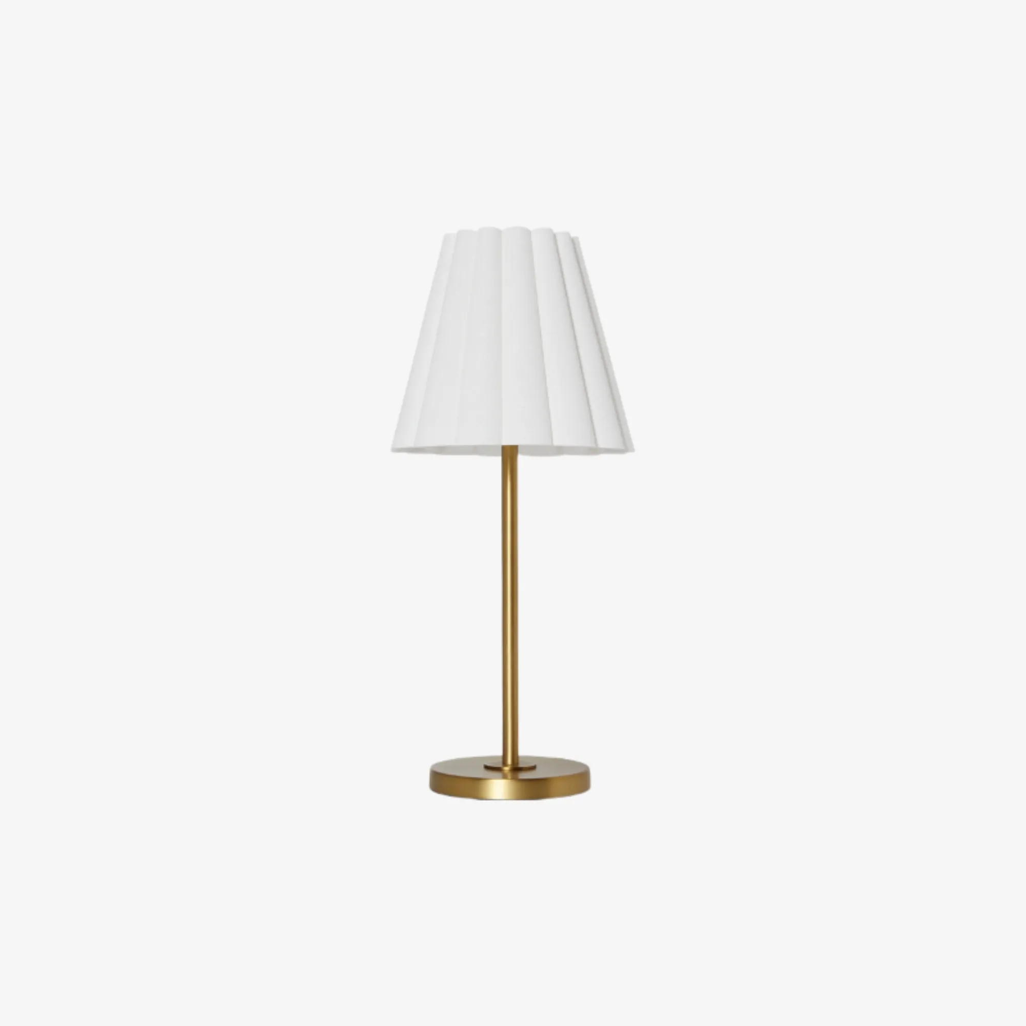 Ruffmeto Transitional Slim Table Lamp - Sculptural Shade Lighting for Living Room or Bedroom T672