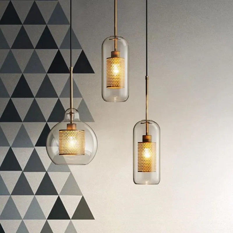 Modern Chiswick Glass Pendant Light Fixtures for Kitchen Dining Room