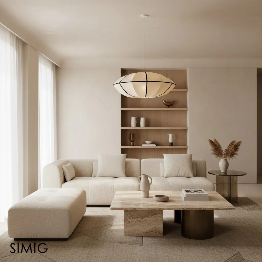 Modern UFO Fabric Pendant Lamp for Dining Room and Living Space S180