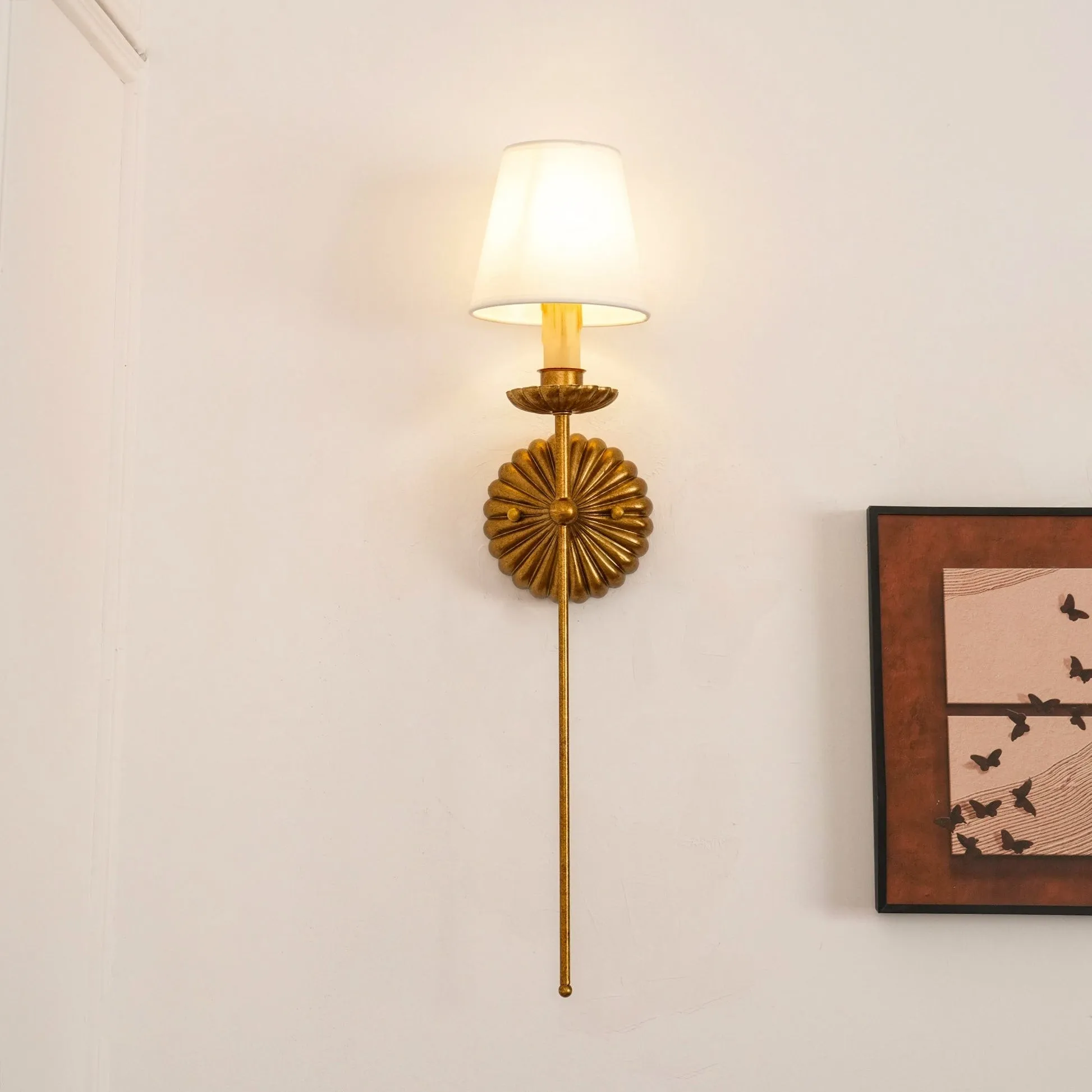 Catina Industrial Metal Grid Wall Lamp – Modern Sconce for Living Room T059