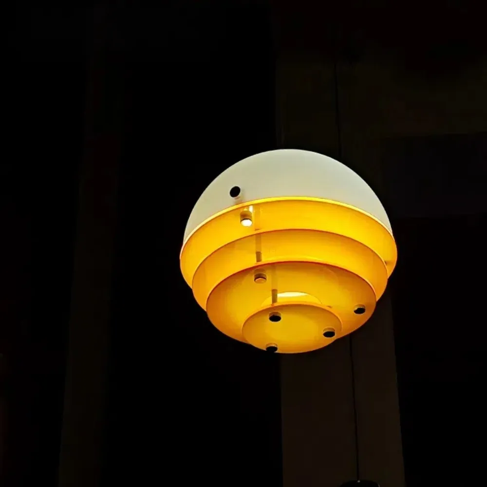 Bauhaus Sunset Pendant Lamp - Warm Ambient Lighting for Living Room S213