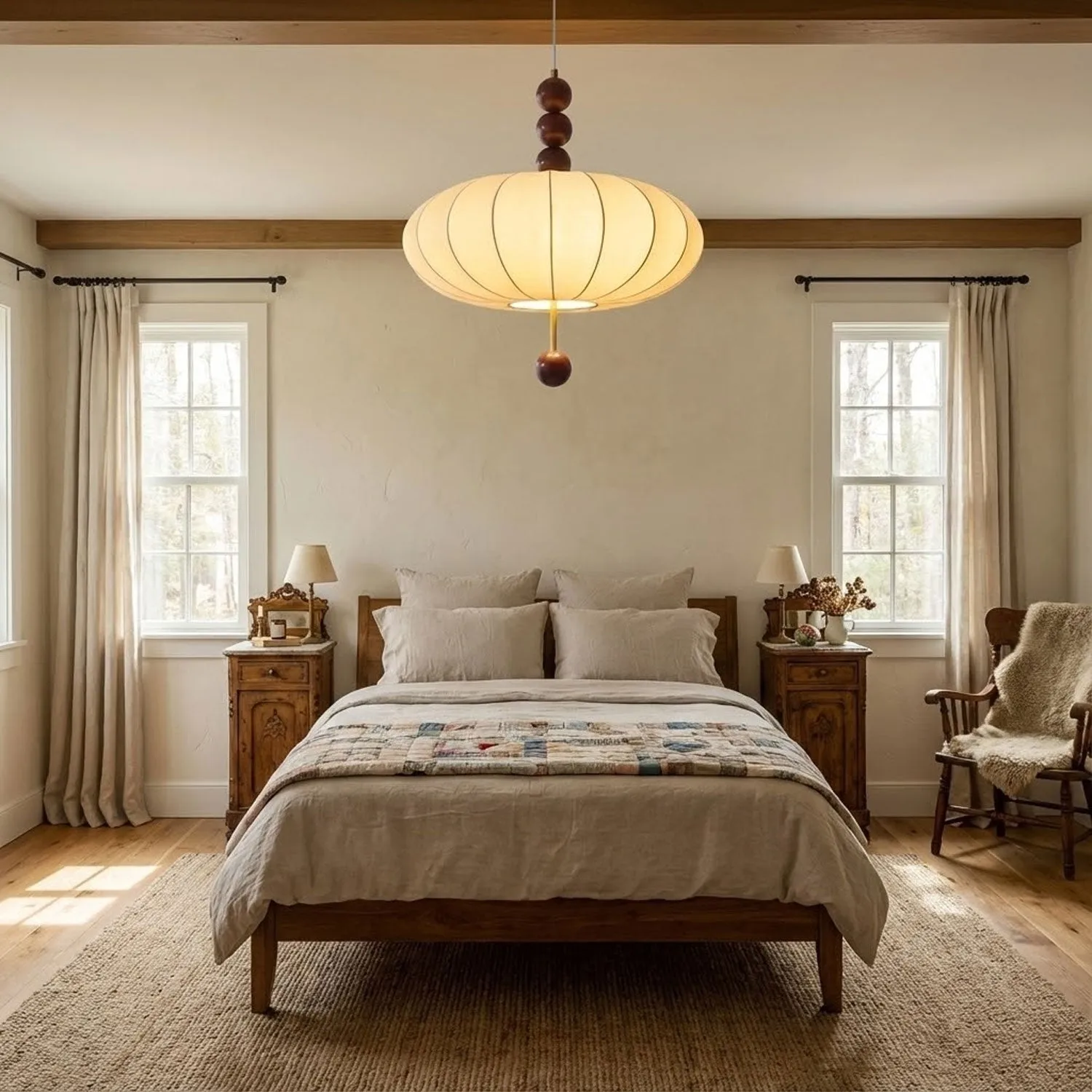 Adelaide Fabric Pendant Light T1574