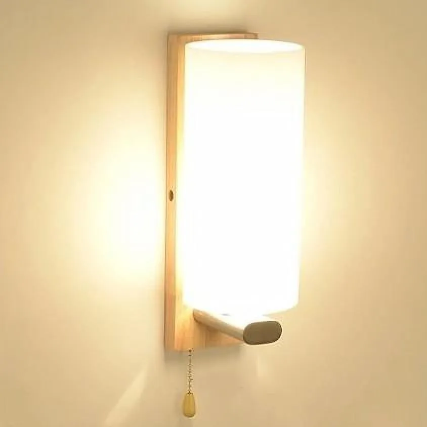 Indoor Modern Wooden Wall Lamp