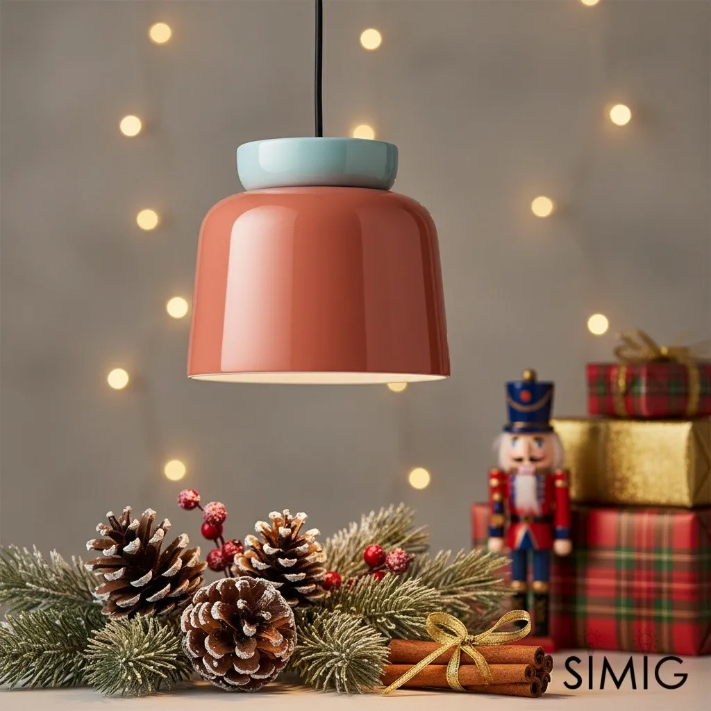 Fiesta Colorful Bowl-Shaped Pendant Light - Modern Ceramic for Dining Room T068