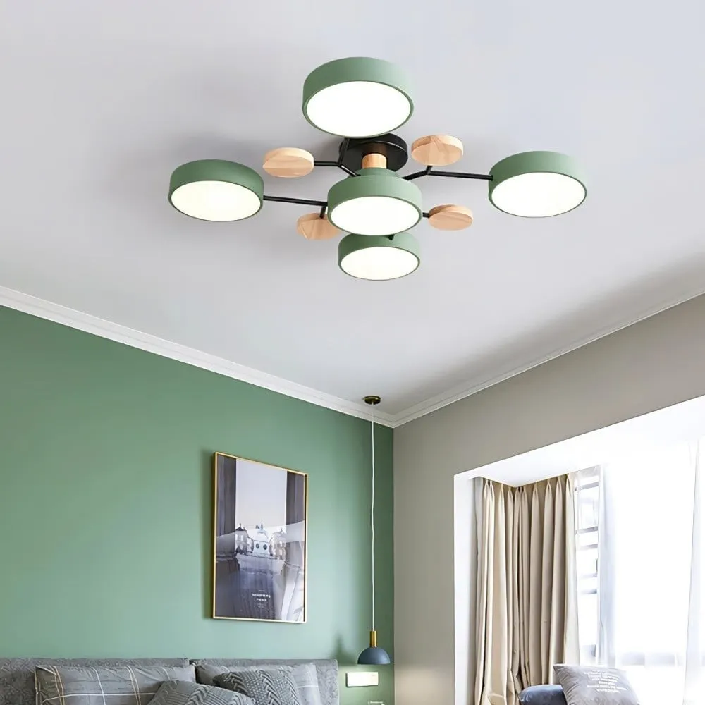Nordic Branched Disc Metal Ceiling Lamp S192