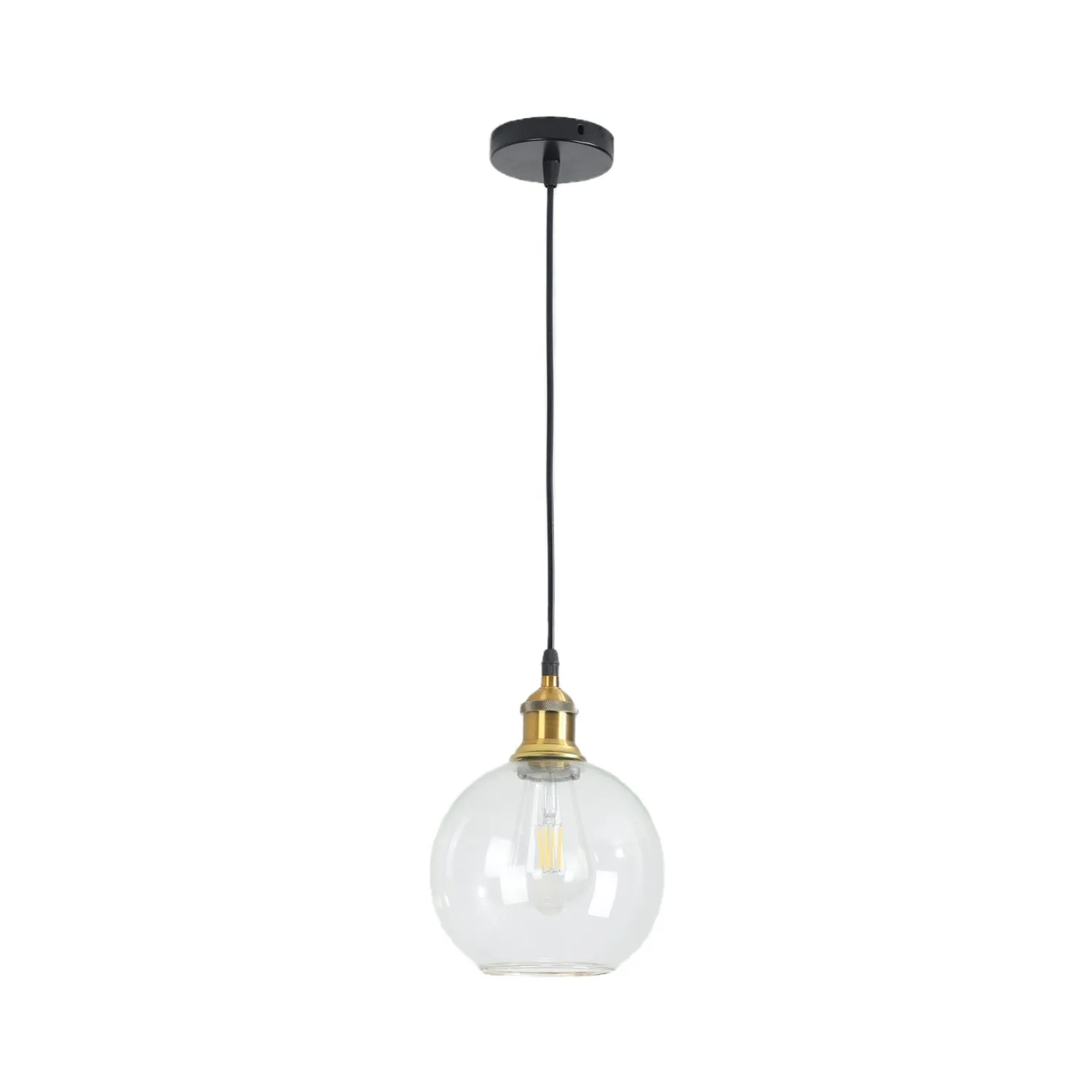 Nordic Vintage Glass Globe Pendant Lamp S128