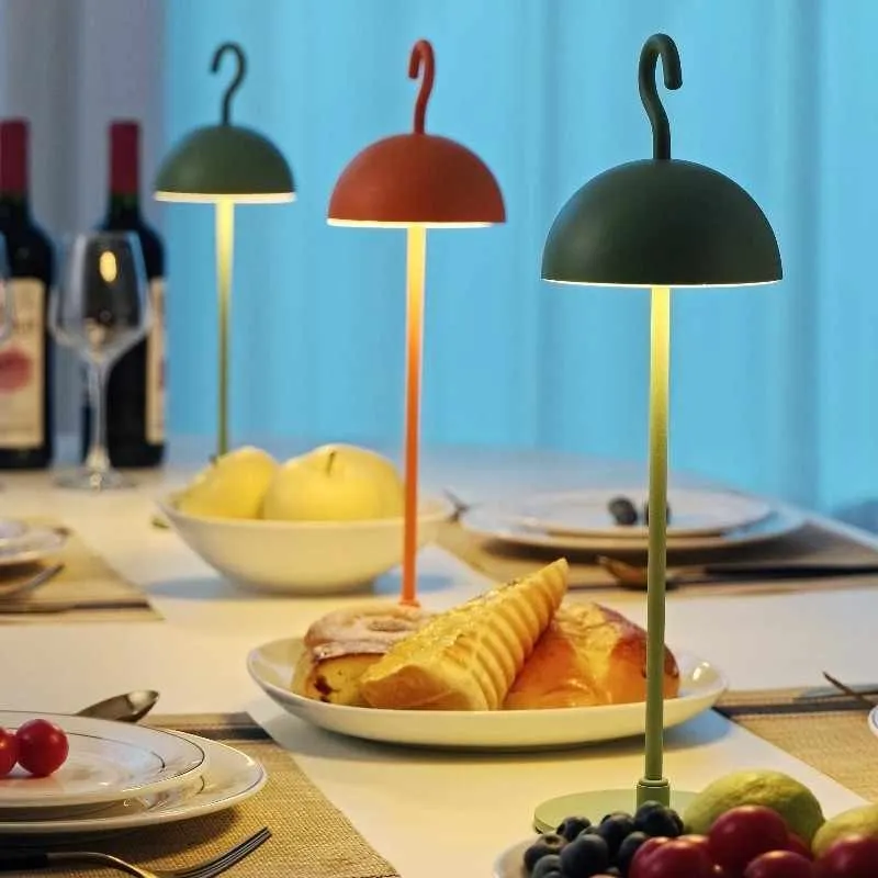 Macaron Wireless Rechargeable Portable Metal Table Lamp S202