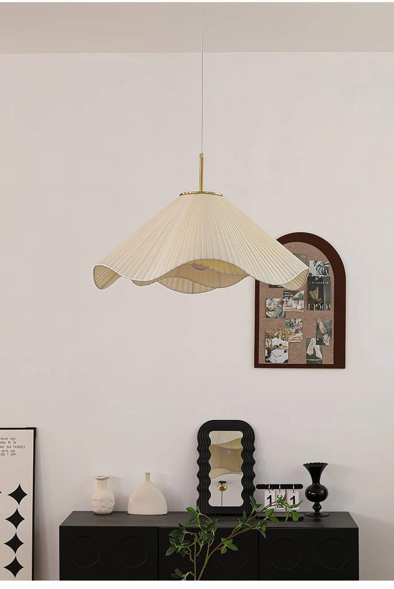 Nordic Cream Style Floral Pendant Lamp M458